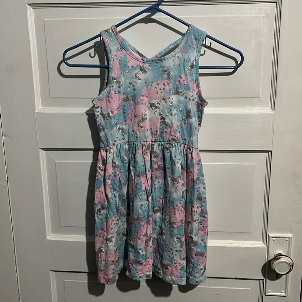 Girls Unicorn Sleeveless Dress